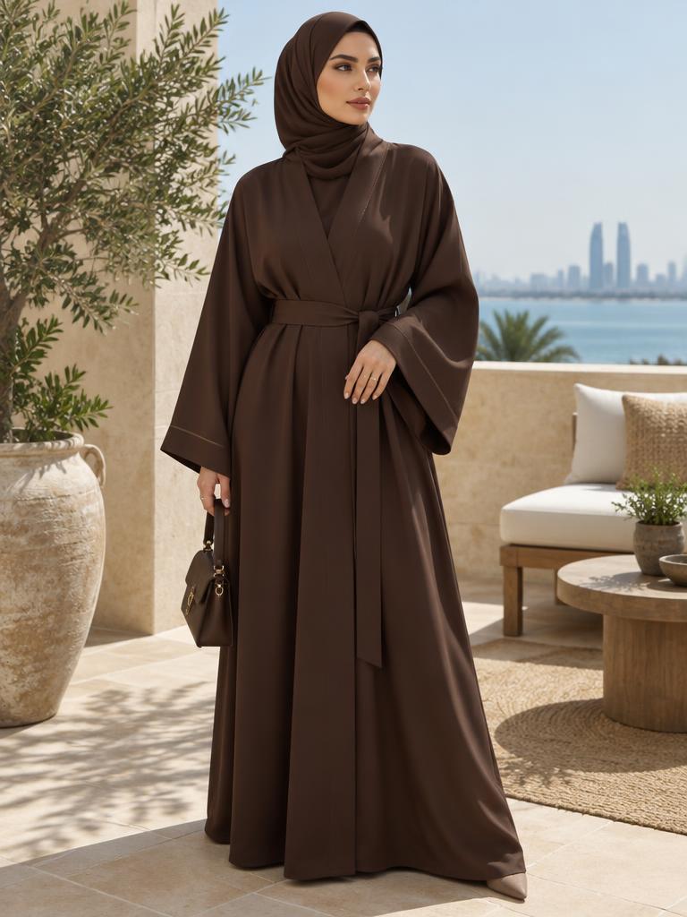 Amira Belted Kimono Abaya